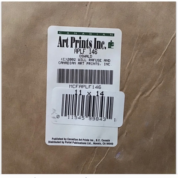 Will Rafuse Oswald 2002 Print Cat Kitty Chair Canada Vibrant Whimsical Framed - Picture 6 of 6